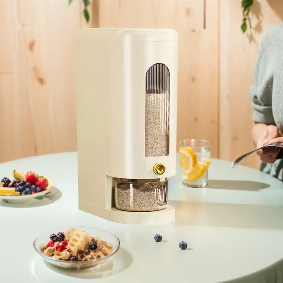 5/10KG Automatic Rice Dispenser Insect-Proof Sealed Grain Cereal Dispenser Moisture-Proof Kitchen Grain Container Keep Dry Fresh