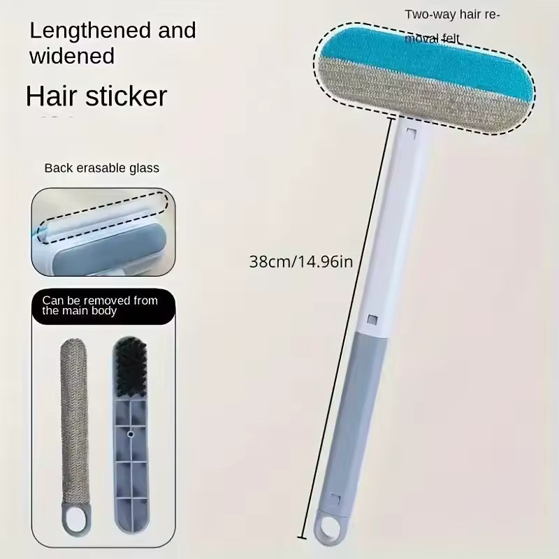 Long-Lasting Nylon Pet Hair Remover Brush with Ergonomic Handle - Ideal for Dog Grooming and Efficient Cleaning