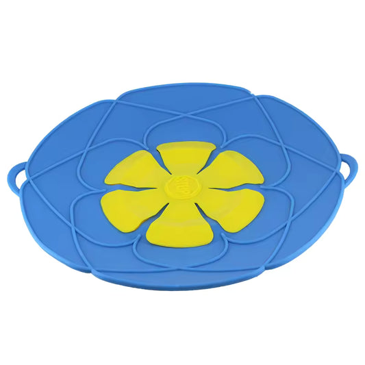 Silicone Lid Spill Stopper Cover For Pot Pan Kitchen Accessories Cooking Tools Flower Cookware Home Kitchen 26cm
