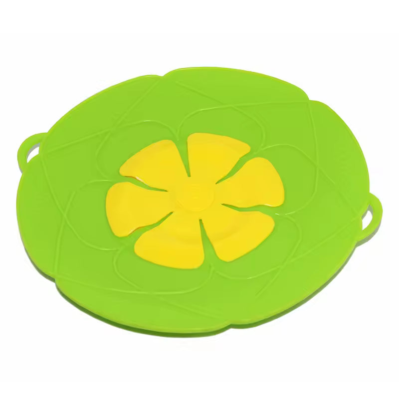 Silicone Lid Spill Stopper Cover For Pot Pan Kitchen Accessories Cooking Tools Flower Cookware Home Kitchen 26cm