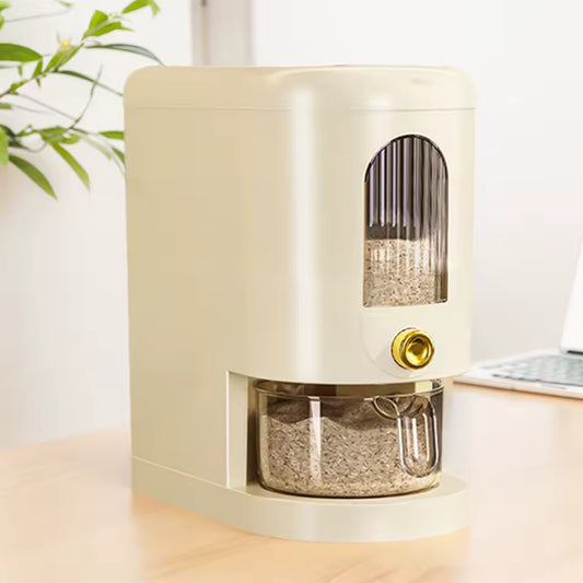 5/10KG Automatic Rice Dispenser Insect-Proof Sealed Grain Cereal Dispenser Moisture-Proof Kitchen Grain Container Keep Dry Fresh