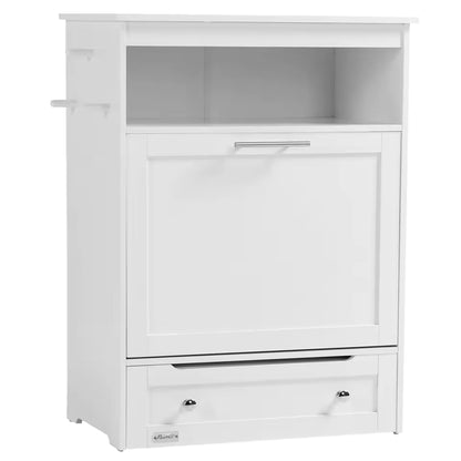 Pet Feeder Station Storage Cabinet with Raised Bowls Hanger Dog Food Toys Leashes Easy Clean Pet Supplies Organizer