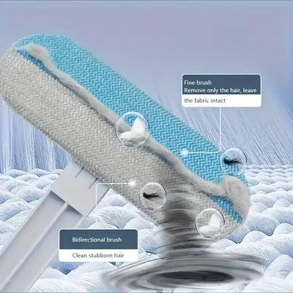 Long-Lasting Nylon Pet Hair Remover Brush with Ergonomic Handle - Ideal for Dog Grooming and Efficient Cleaning
