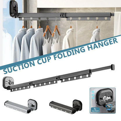 Aluminum Wall-Mounted Retractable Clothes Drying Rack
